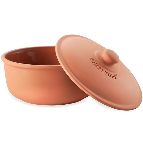 Römertopf Brot-Back-Topf aus Naturton, Ø 23 cm, runde...