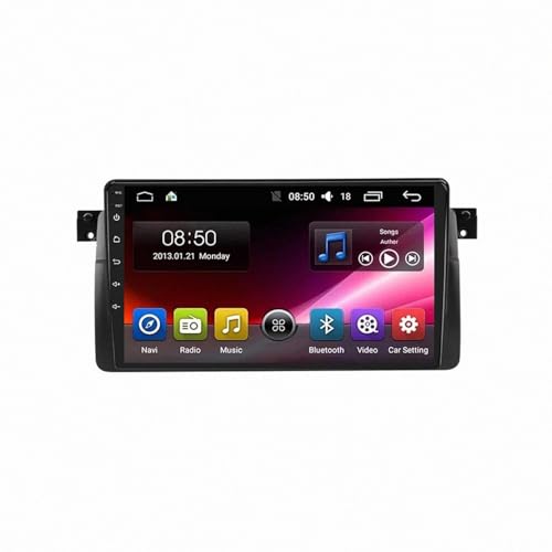 Radio coche 2 DIN inalámbrica para BMW E46, mapas en pantalla HD para viajar conectado