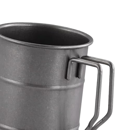 RNXRZANK 2X Tea Mugs Portable 350ml Stainless Steel Camping Cup for BBQ Campsite Outdoor