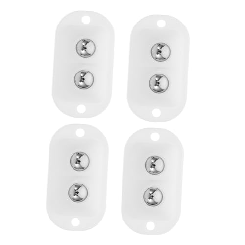 Generico 4 Pezzi Base Puleggia Ruote Girevoli Rotelle E Corone Ruote Per Armadietto Kit Per Cancelli Scorrevoli Per Carichi Pesanti Rotelle Fisse Per Cassetti Per Sedie Binario