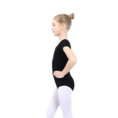 image for HiDance Ballet Leotards, Girls' Classic Short Sleeve Leotards for Ball