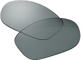 オークリー(OAKLEY) 互換品 サングラス 交換レンズ ピットブル スペクトル グレー ミラー 紫外線カット ハイコントラスト