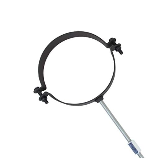 Lanzzas för spis rör skorsten rörhållare set diameter 120 mm svart