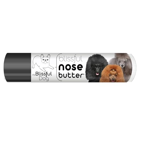 Image of The Blissful Dog Poodle Nose Butter for Dry, Cracked Skin, Lick-Safe Dog Nose Balm with Moisturizing Shea Butter, Almond, Olive, and Essential Oils, Pet Supplies, Uncented, 0.15 oz.