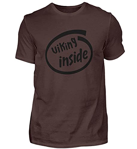 T-shirt marron homme Viking Inside taille M vêtement haut de gamme