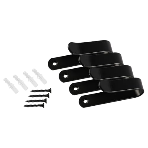Sarini Lot de 4 Supports muraux pour Skateboard, Snowboard, étagère Murale, Support d'affichage, Support de Ski, Crochets de Rangement muraux pour Planches...