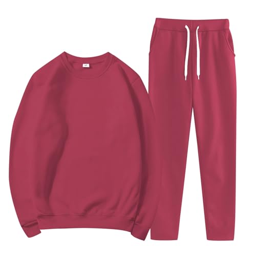 Survêtement femme haut de gamme rose ensemble fluide en maille douce XL