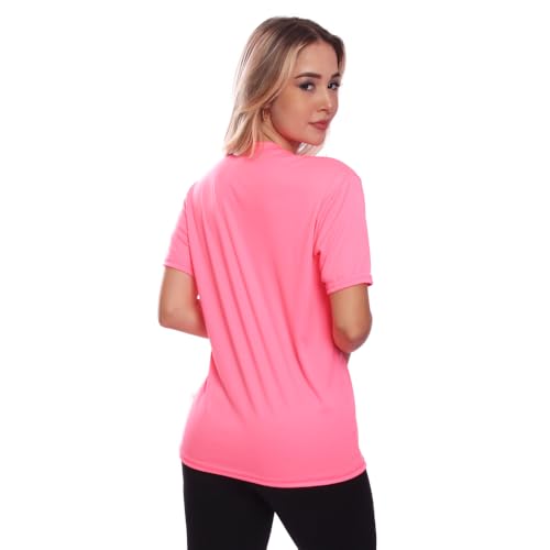 Camiseta Feminina Proteção Solar UV Lisa Treino Academia Passeio Fitness Ciclismo Camisa (BR, Alfa,