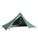 NINMORTH Tienda piramidal ultraligera sin poste, tienda de mochilero para una sola persona para senderismo, escalada, ciclismo (gris)
