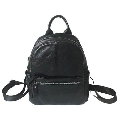 Sac à dos rétro en cuir de vache véritable style vintage américain