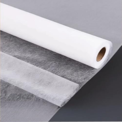 Tela de Entretela Fusible Blanco 300 x 150 cm Tela de Entretela Termoadhesiva 1 PCS Costura Entretela Adhesiva de Una Cara 30g/m² Guata Termoadhesiva Para Coser y Reforzar Tejidos Decorativos
