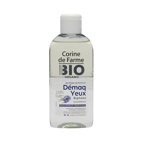 Corine de Farme - Lotion Démaquillante Bi-Phase BIO - Élimine le Maquillage Waterproof, Spécialement Conçue pour le Démaquillage des Yeux - Démaquillant...