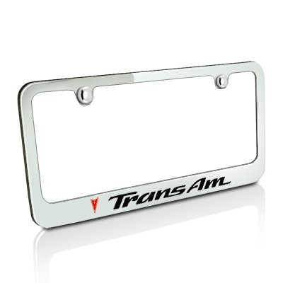 GM Pontiac Trans Am Chrome Metal License Plate Frame