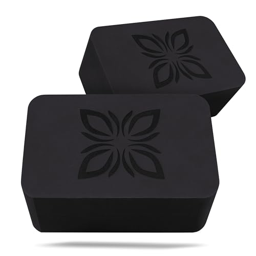 OMNANA® RAISE™ Yoga Block EVA 2er Set – Yogablock rutschfest & superleicht – Hochdichter Schaumstoff, stabil & langlebig – Yogablöcke als perfektes Zubehör für Yoga, Pilates & Fitness