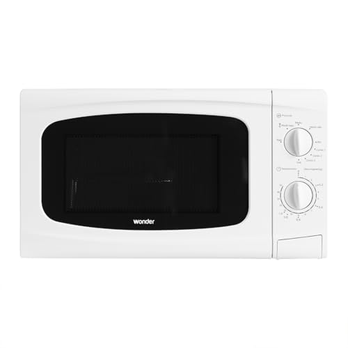 Wonder Microondas 20 Litros con Grill Blanco WDMW700G. 700W, Grill 1000W, 9 Programas, Modo Descongelación, Revestimiento Interior, Fácil Limpieza, Temporizador 35min.