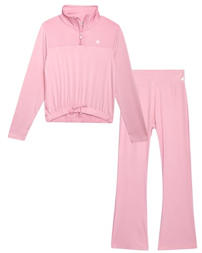 Survêtement fille RBX ensemble 2 pièces avec sweat à capuche et leggings évasés tailles 7-12