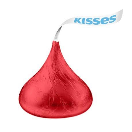 Besos rojos del día de San Valentín  Golosinas saludables de chocolate, ideales para bodas, Pascua, Halloween, películas, envueltas individualmente,