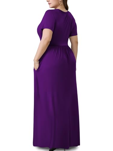 Image of PEVRL Plus Size Summer Maxi Dress for Curvy Women with Pockets 1X-5X
