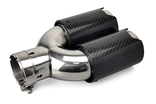 Embouts d'échappement en carbone type U 60-80mm pour une finition sportive haut de gamme