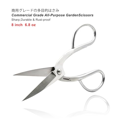 Tijeras Bonsai TONMA Ashinaga Acero Inox 8 pulg miniatura 2