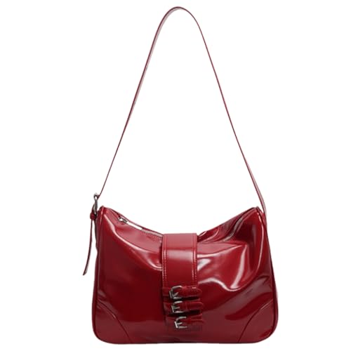 Sac à main vintage en cuir synthétique pour femme avec une grande sangle réglable
