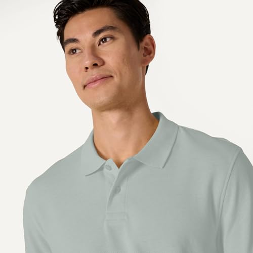 Image of Amazon Essentials Men's Regular-Fit Short Sleeve Cotton Pique Polo Shirt (Available in Big & Tall)