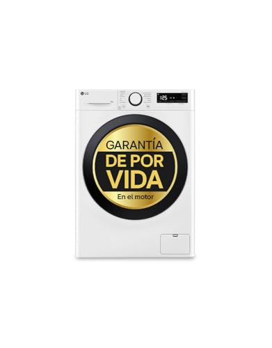 LG F4WR5010A6W - Lavadora Inteligente, 10kg, AI Direct Drive, 1400rpm, Vapor Steam, Clasificación A, Serie 500, Color Blanco