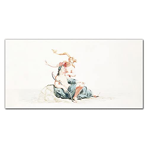 Décoration murale durable en verre trempé Coloray Adonis Antique 100x50cm tableau facile à nettoyer
