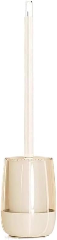 Toilet Brush Cream White Wall Mounted Toilet Brush Set with Cover Brush Handle Toilet Brush Base Ventilation Half Ball Brush Head Toilet Brush Toilet Brushes Holders