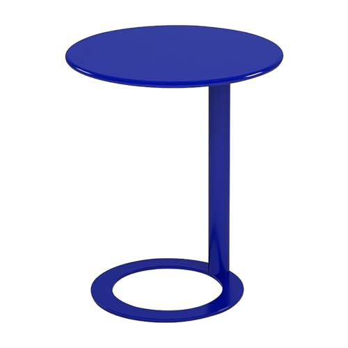 Mesa auxiliar en forma de C pequeña para dormitorio y sala de estar 2