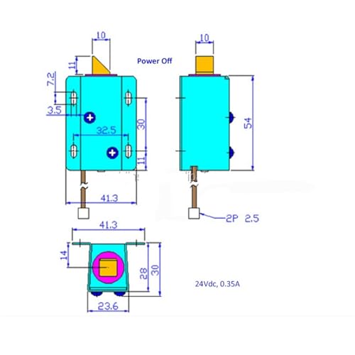 Serrure push pull 12V DC mini solénoïde open frame pour placard électrique - 5