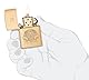 Zippo Sturmfeuerzeug - God Jupiter, Brushed Brass, Laser Engrave - Nachfüllbar - Wiederverwendbar - Windfestes Design - Geschenkbox - Made in USA