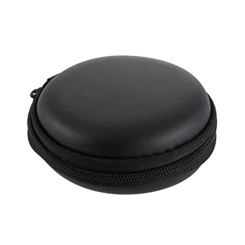 Image of Hard Shell Earphone Case - Shockproof Zipper Pouch for Earphones, Headphones, USB Drives, SD Cards & Small Mobile Accessories | Portable Carrying Case for Travel & Daily Use