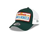 New Era Santa Monica Gorra Gorra de Camionero A-Frame Ajustable matrícula Estados Unidos Verde