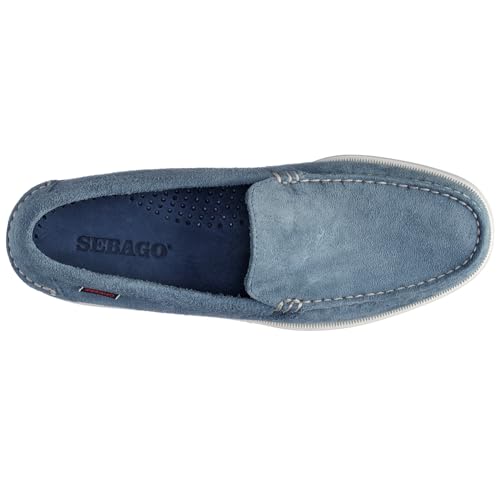 Sebago Frank Boat Roughout Loafers for Men- Handsewn Roughout Leather Shoes with Leather Sock Lining and Non-Marking, Non-Slip Siped Rubber Soles3