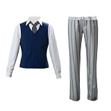 YLEAFUN Legoshi Cosplay Costume Uniform Anime Haru Cosplay Dress Sailor Suit Halloween Outfits for Men Women