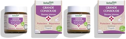 HERBALGEM - Grande Consoude - Baume intense - Protecteur réparateur - Bio - 30 ml (Lot de 2)