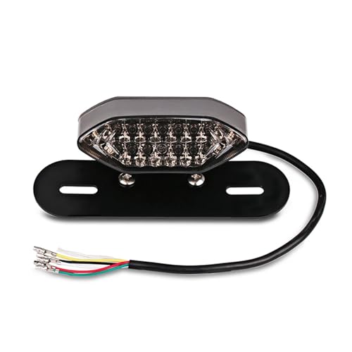 Luz de señal de giro para motocicleta con freno trasero integrado impermeable y de alta visibilidad