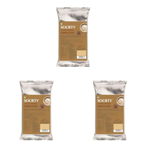 Image of Society One Minute Cappuccino | Instant Coffee | Strong Taste & Aroma |1kg (Pack of 3)
