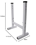 Physionics® Multifunktion Hantelbank – mit Zwei Ablagen + Dip-Griffen, Klappbar & Höhenverstellbar, Gesamtbelastung: 200 kg – Trainingsbank, Flachbank - 10
