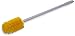 Carlisle 4000304 Multi-Purpose Oval Valve Brush, 3.5" x 5" Polyester Bristles, 30" Length, Yellow