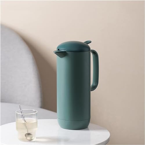 Jarra Térmica de Café, Botellas Termo Frascos de Vacío Termos Lindo Vaso Nórdico de Aislamiento con Asa Productos Isotérmicos for el Hogar(Green)