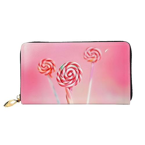 Portefeuille à fermeture éclair pour femme noir 19,8x10,5 cm avec fentes pour cartes