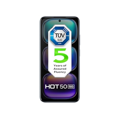 Image of Infinix Hot 50 5G, Sleek Black (4GB, 128GB)