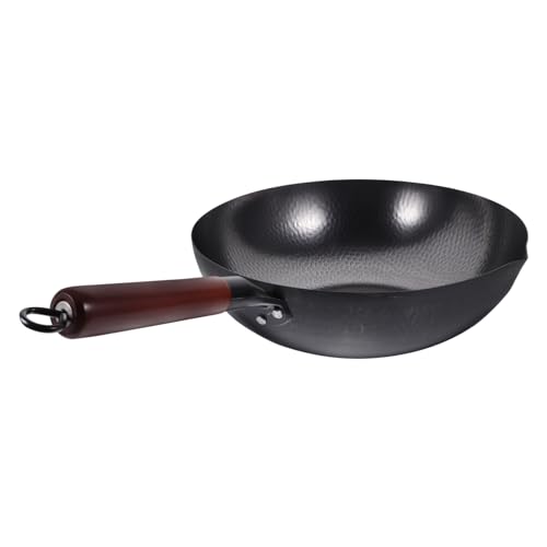 Wok de hierro antiadherente COLLBATH para cocina miniatura 1