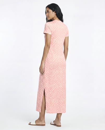 Image of Real Essentials 3 Pack Women's Casual Short Sleeve Maxi T-Shirt Dress with Slit (Available in Plus Size)