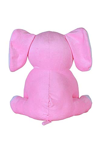 Image of Pikaboo Elephant Soft Toy,Baby Elephant Pink for Kids,Pink Elephant,Elephant for Kids,Cute Little Elephant