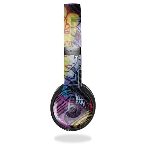 Image of Carbon Fiber Skin Compatible with Beats Solo 4 - Midnight Mischief - Premium 3M Vinyl Protective Wrap Decal Cover - Easy to Apply | Crafted in The USA by MightySkins