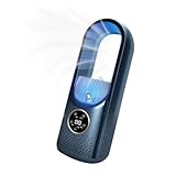 Haofy Flügelloser Turmventilator, Tragbare Klimaanlage, Leiser Kühlventilator, 6 Geschwindigkeitseinstellungen für Zuhause und Büro (BLUE)