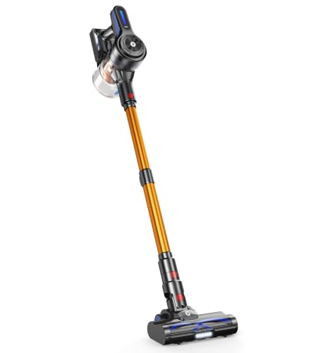 Image of NADALY Cordless Vacuum Cleaner, 500W 40KPa Self-Standing Stick Vacuum with 45-Min Runtime, Anti-Tangle V-Shaped Brush, 1.5L Large Dust Cup, Lightweight for Hardwood Floor Carpet Pet Hair